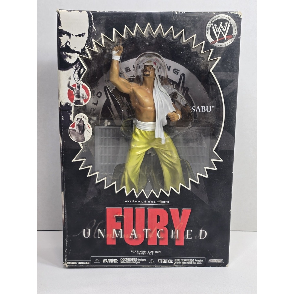 WWE Unmatched Fury SABU Jakks Platinum Edition Series 3 Figure ECW Sealed In Box